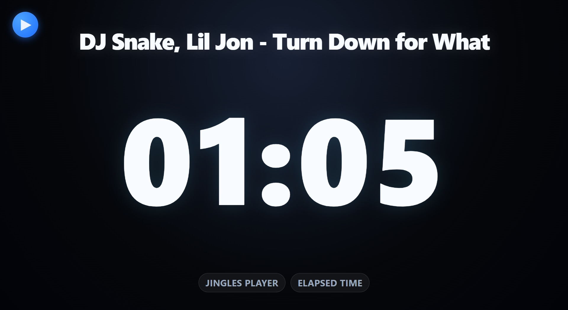 DoubleMix Player external timer